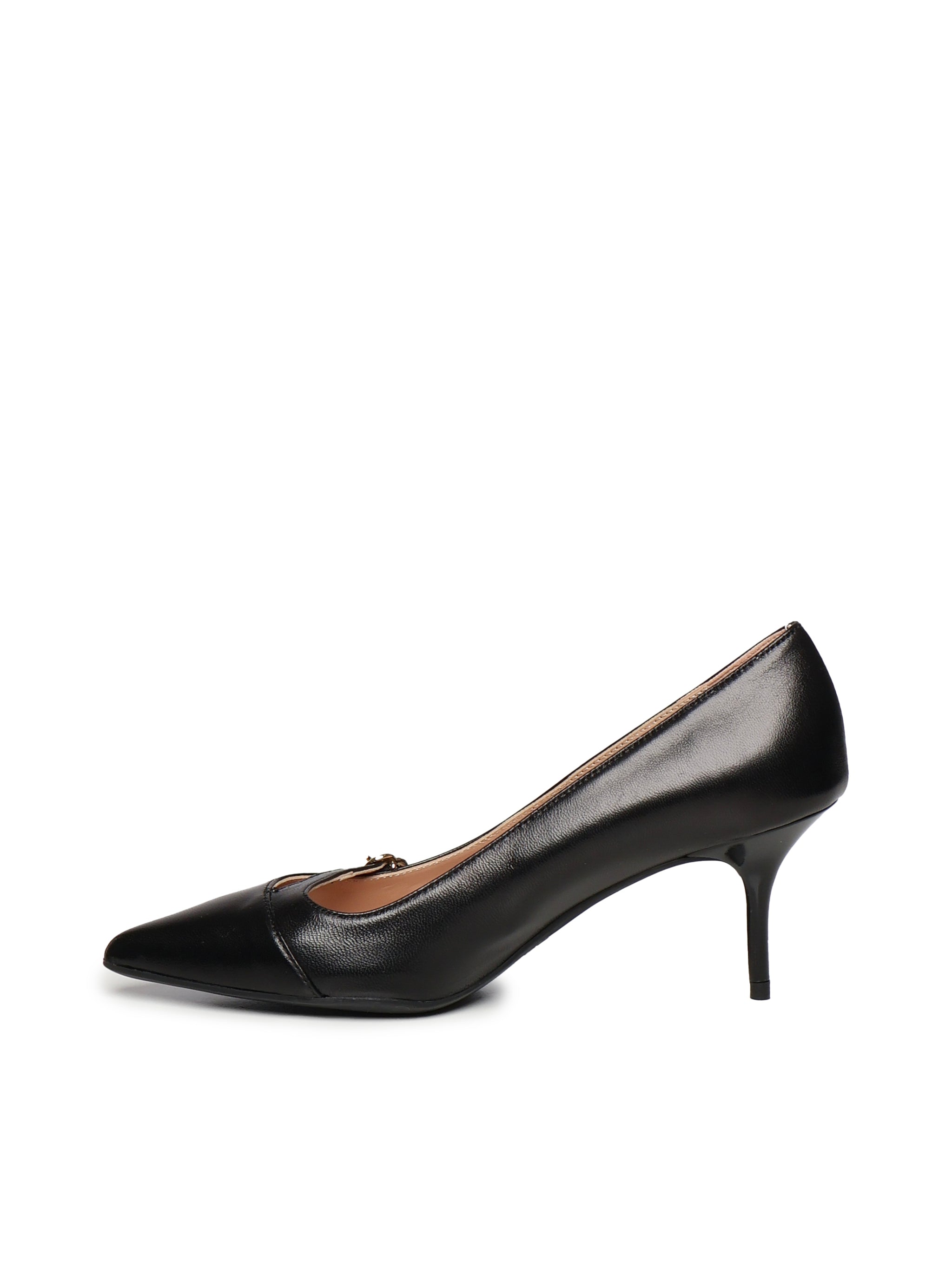 Love Moschino With Heel Black Leather