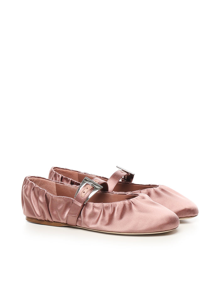 Paris Texas Flat Shoes Dark Phard Viscose