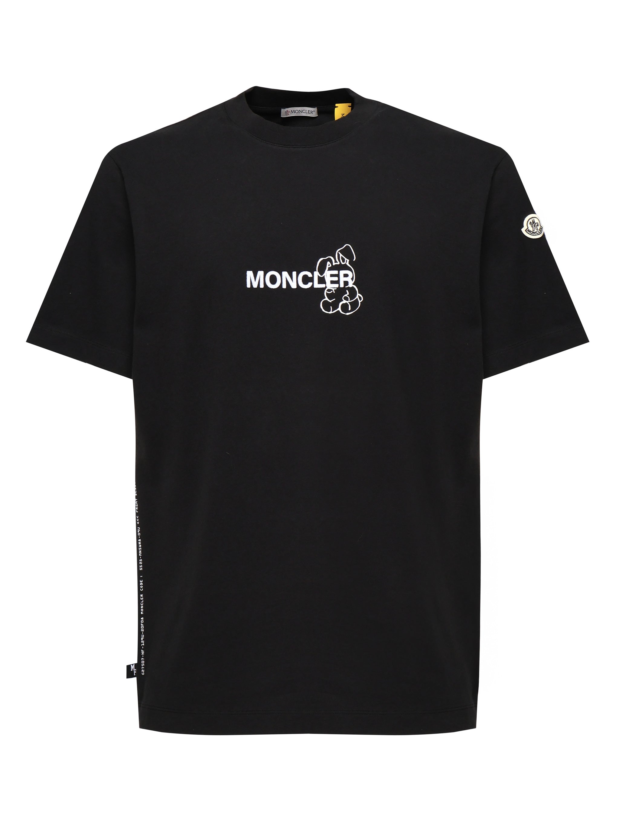 Moncler Genius T-Shirts And Polos Black Base Fabric: Cotton