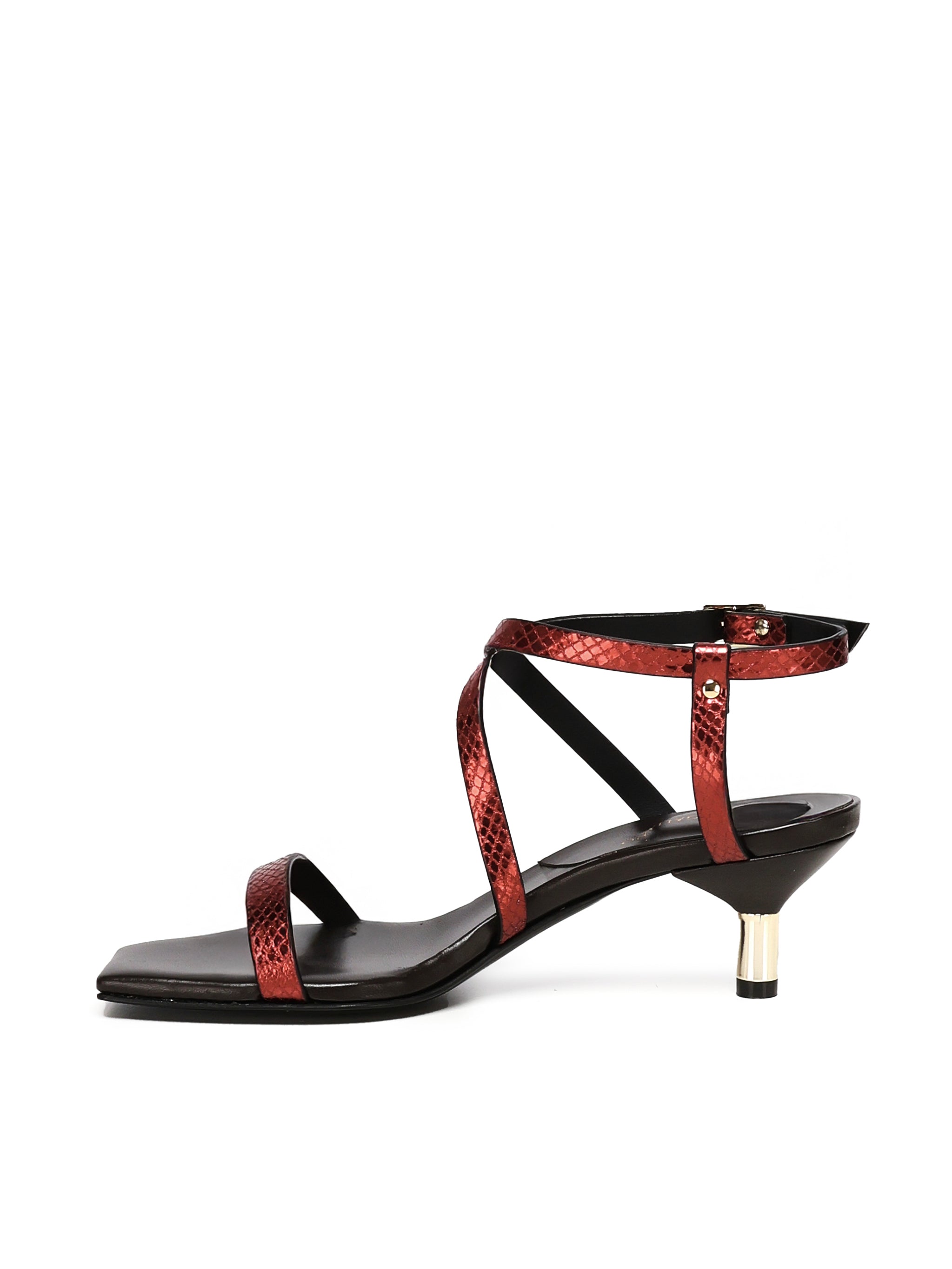 Giuliano Galiano Sandals Bordeaux Leather