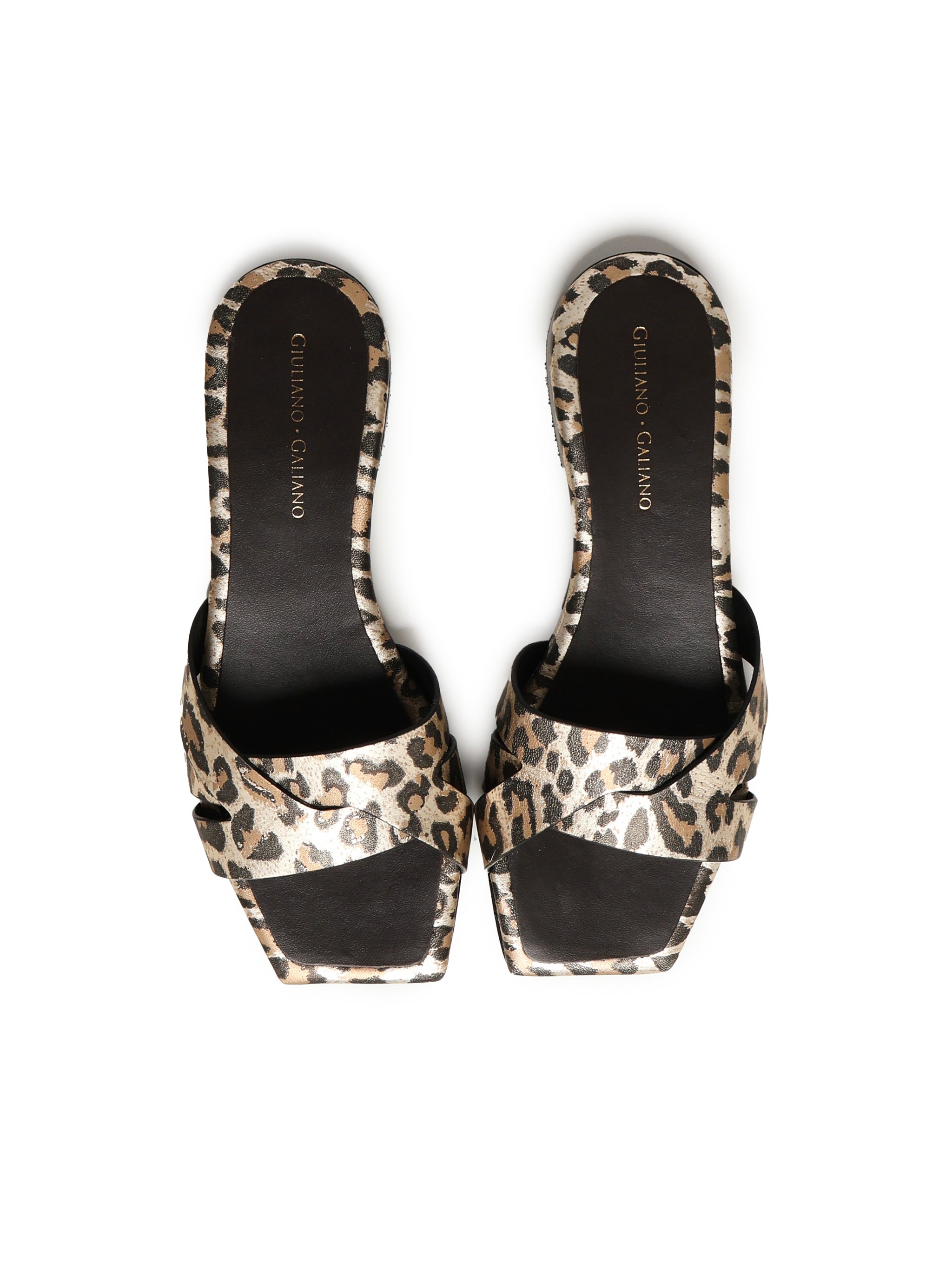 Giuliano Galiano Sandals Leoapard Polyamide