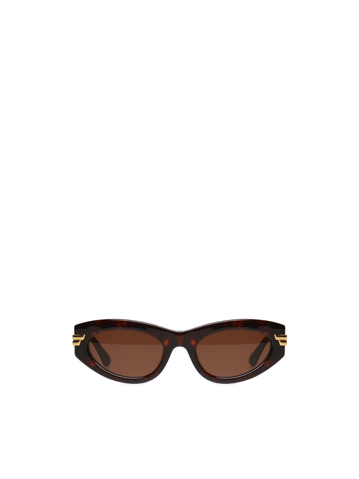 Bottega Veneta Sunglasses Havana-havana-grey Acetate