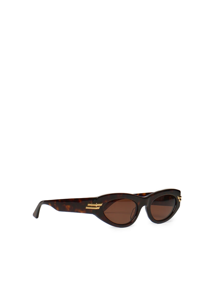 Bottega Veneta Sunglasses Havana-havana-grey Acetate