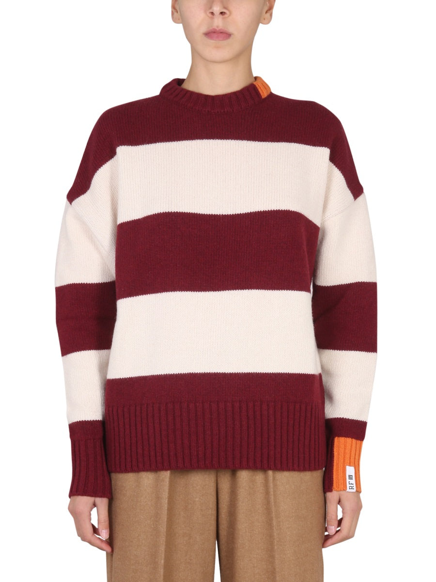 Rugby Shirt With Cross Neck Multicolour Jumpers
