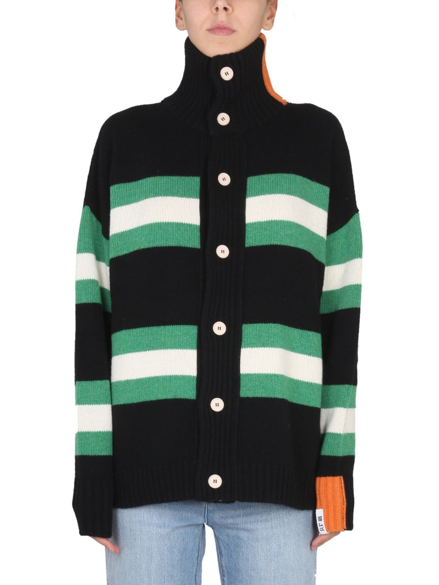 Turtleneck Cardigan Multicolour Jumpers