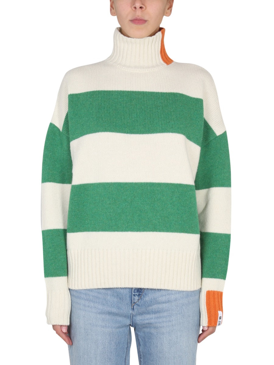 Rugby Shirt With High Neck Multicolour Jumpers