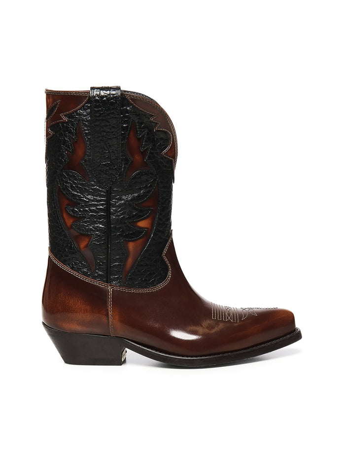 Golden Goose Boots Brown/black Cowskin