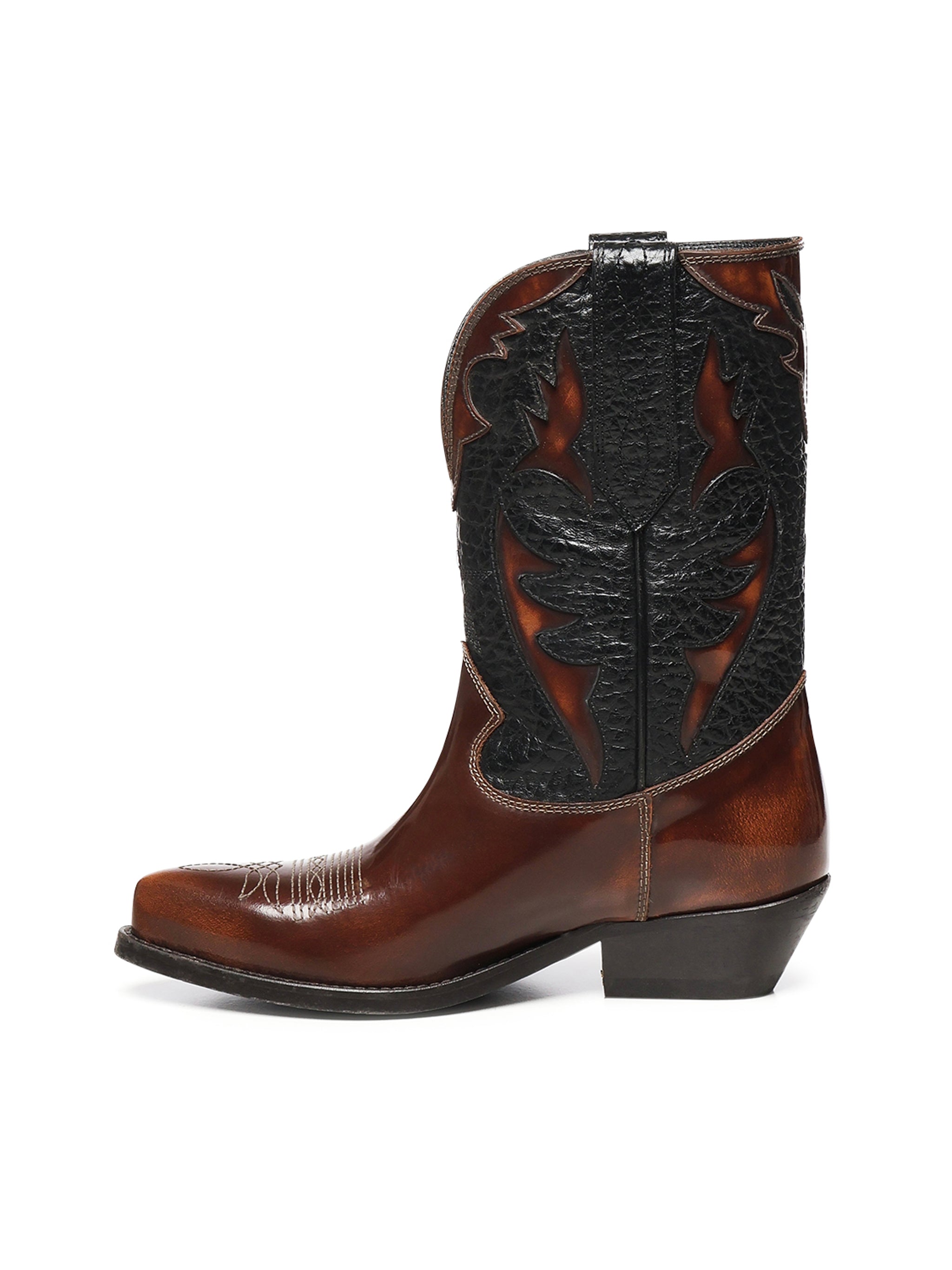 Golden Goose Boots Brown/black Cowskin