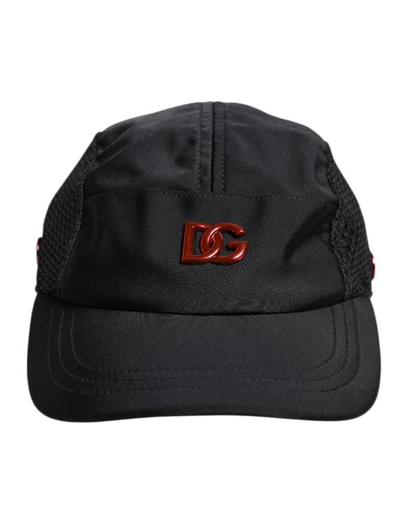 Dolce & Gabbana HAT9844 66% Nylon baseball cap in black