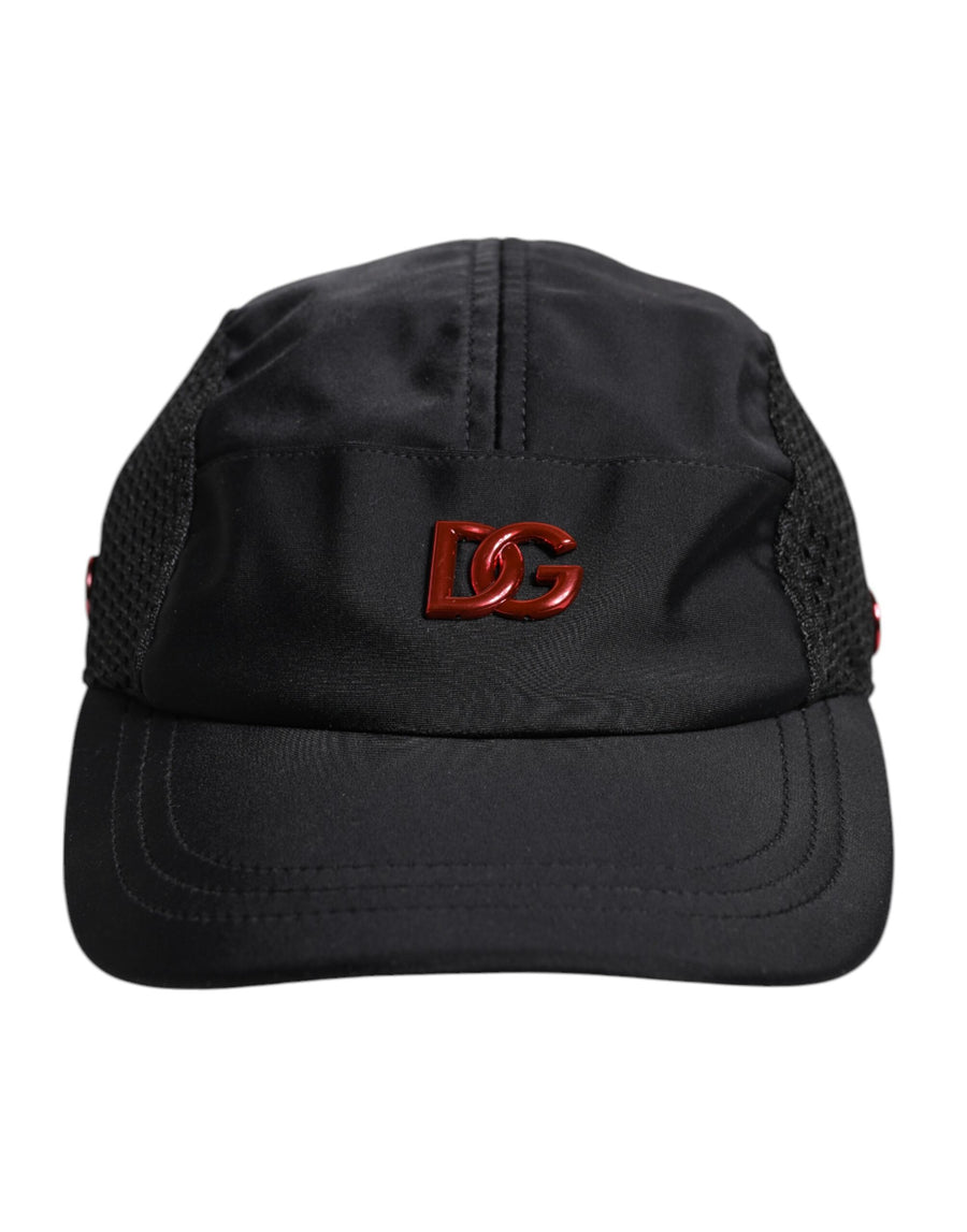 Dolce & Gabbana HAT9844 66% Nylon baseball cap in black