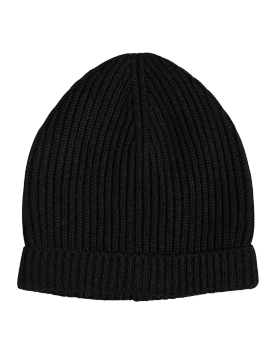 Dolce & Gabbana HAT9847 100% Cashmere beanie in black