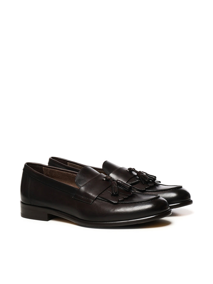 Doucals Flat Shoes Dark Brown Tomaia: Pelle Di Vitello