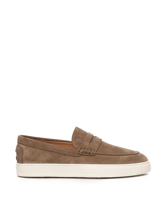 Tods Flat Shoes Light Walnut Calfskin