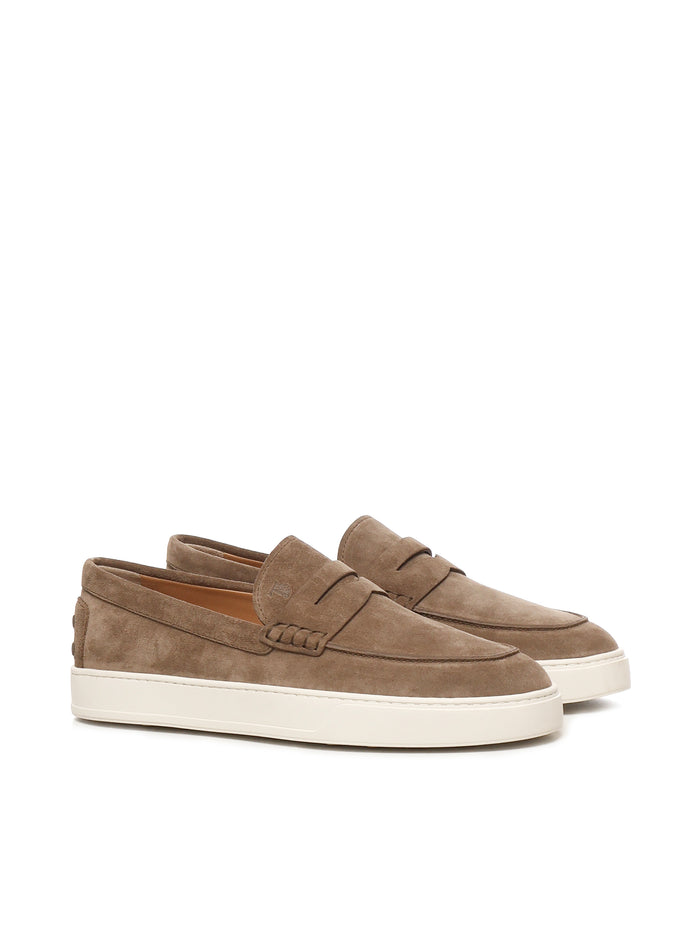 Tods Flat Shoes Light Walnut Calfskin