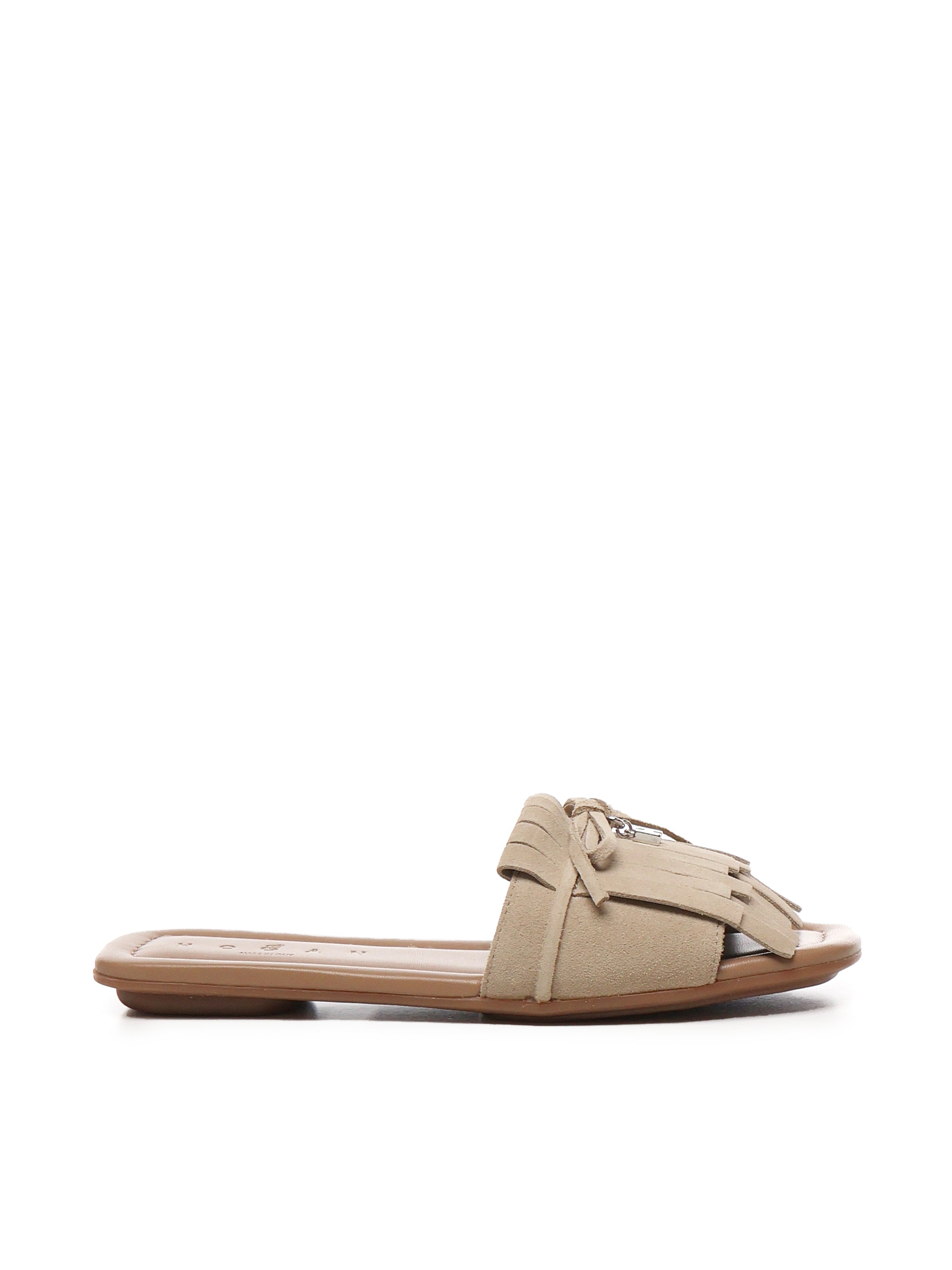 Hogan Sandals Beige Suede