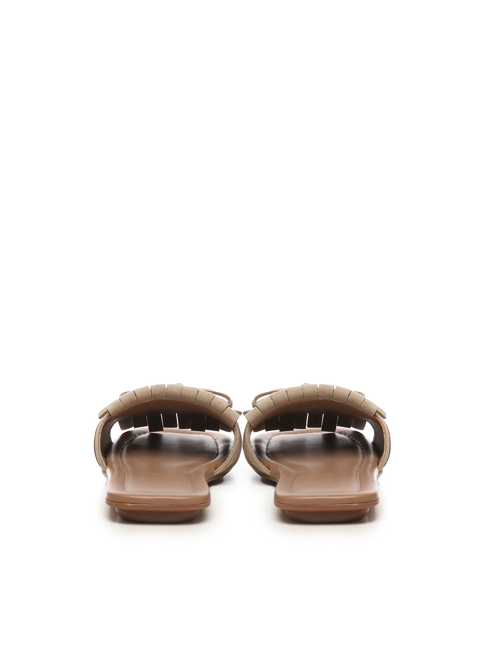 Hogan Sandals Beige Suede