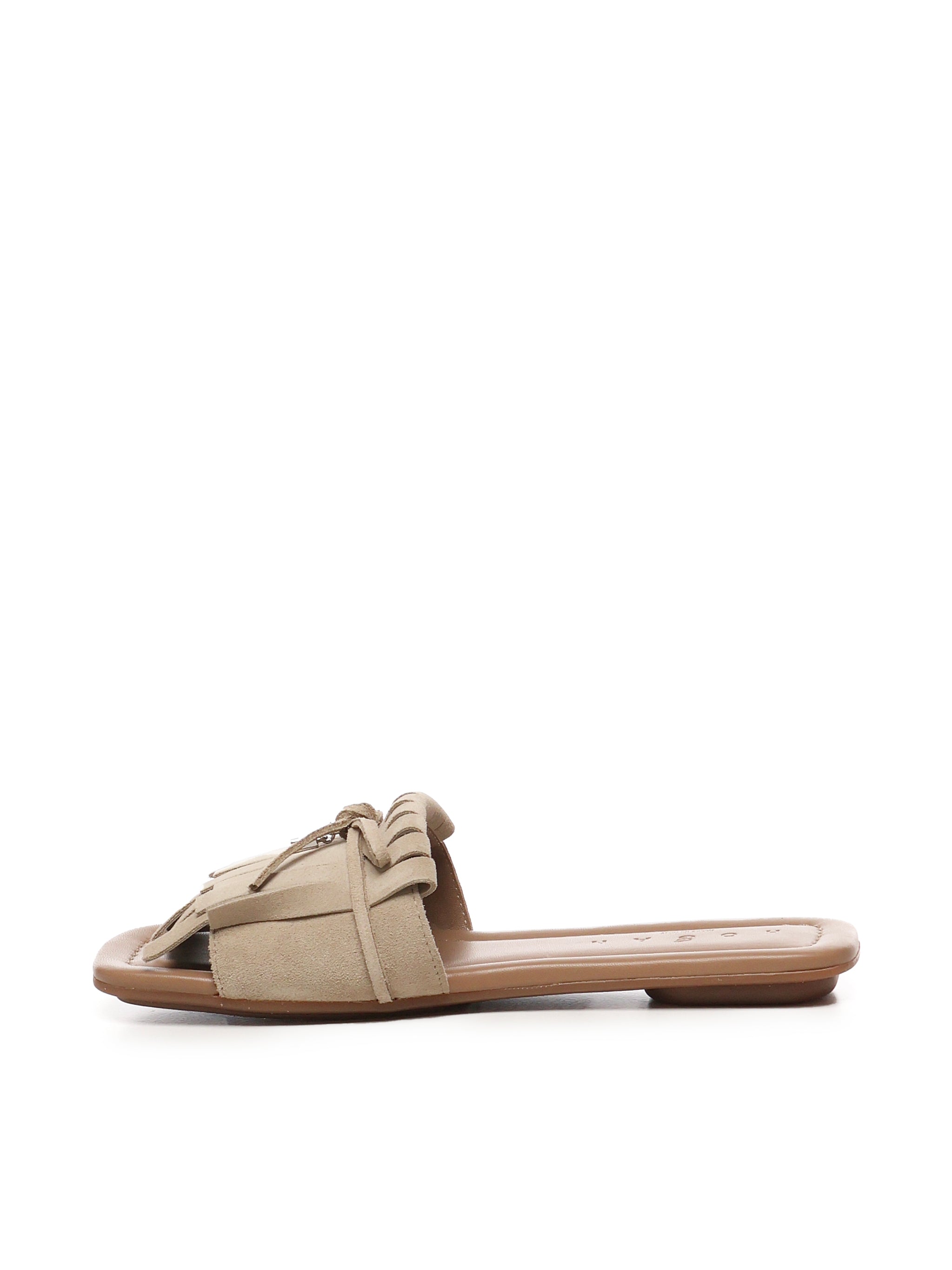 Hogan Sandals Beige Suede