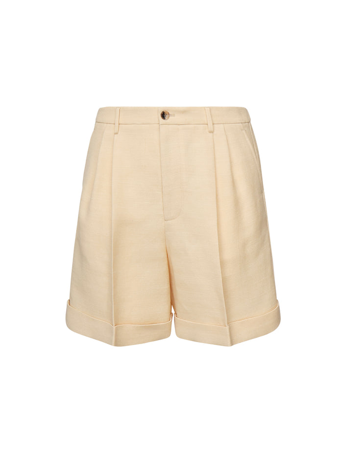 Valentino Garavani Shorts Beige Jute