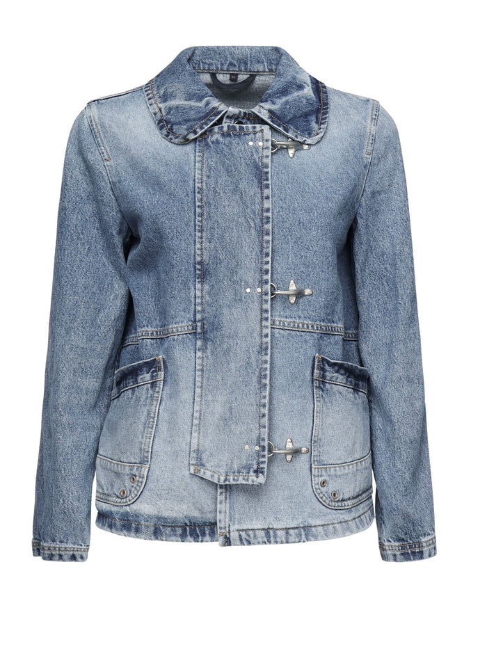 Fay Coats Blue Cotton
