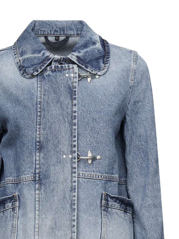 Fay Coats Blue Cotton
