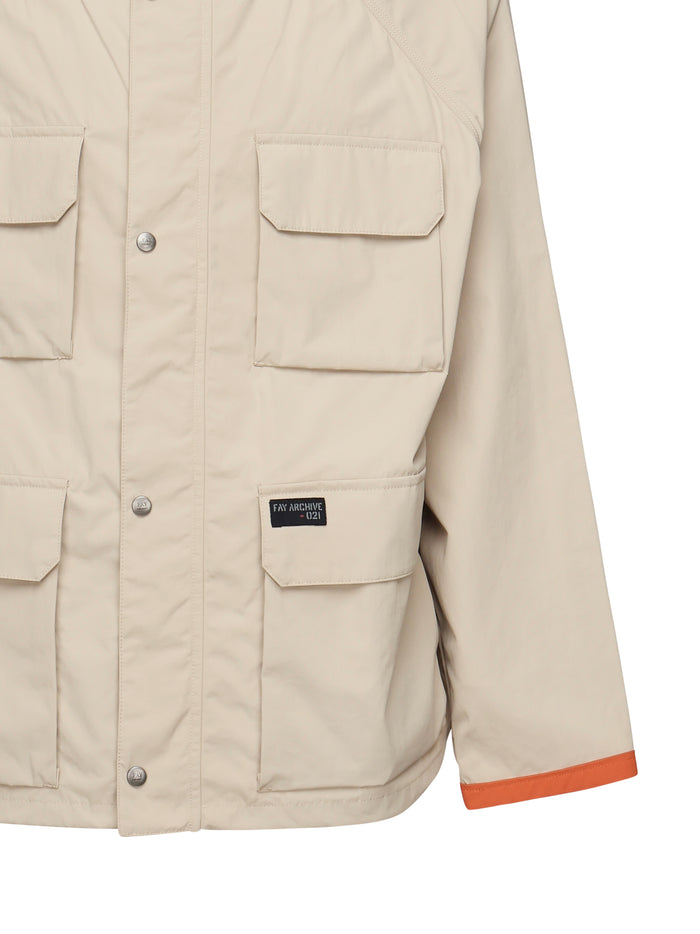Fay Coats Beige Polyamide