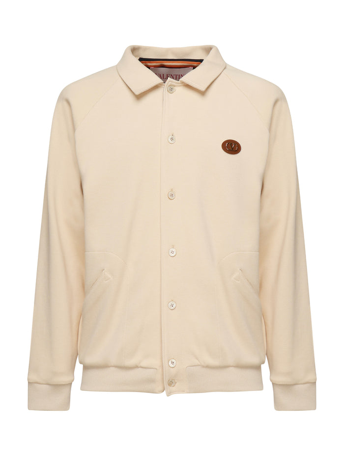 Valentino Garavani Jackets Beige Cotton Polyester
