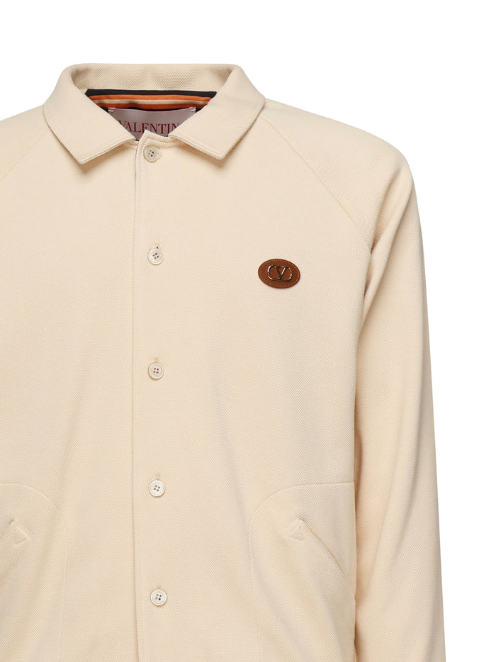 Valentino Garavani Jackets Beige Cotton Polyester