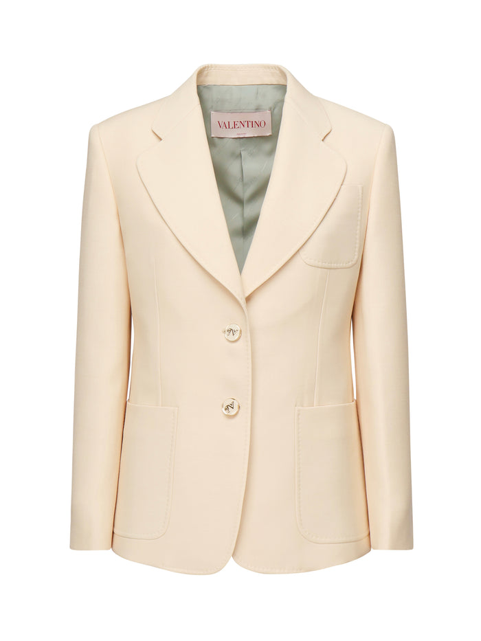 Valentino Garavani Jackets Beige Silk
