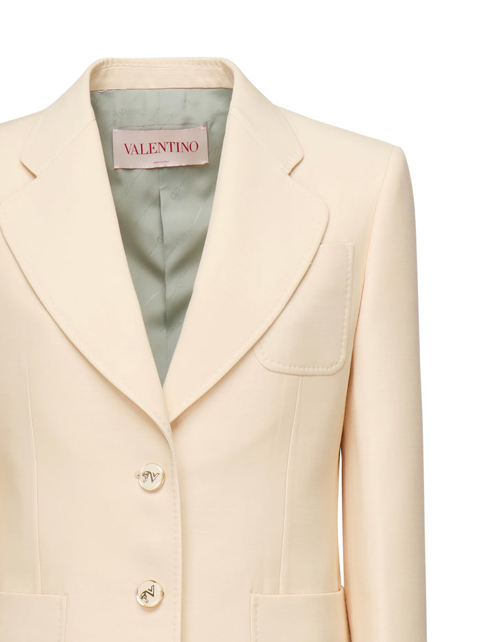 Valentino Garavani Jackets Beige Silk