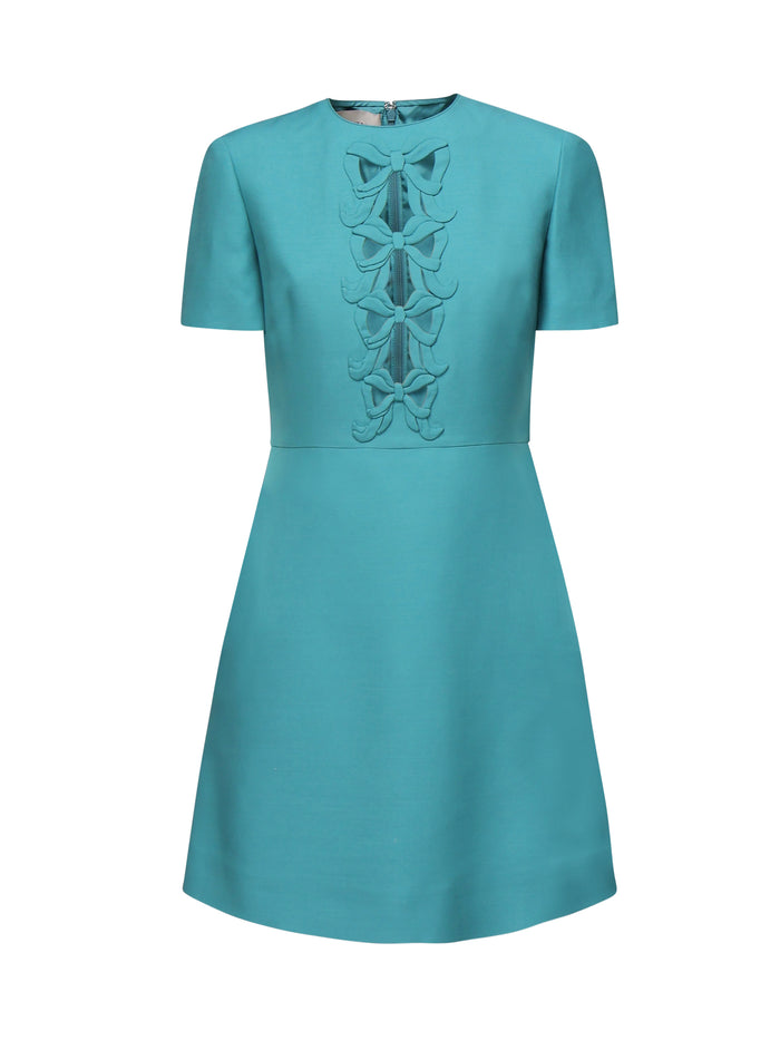 Valentino Garavani Dresses Celestial Blue Silk Virgin Wool