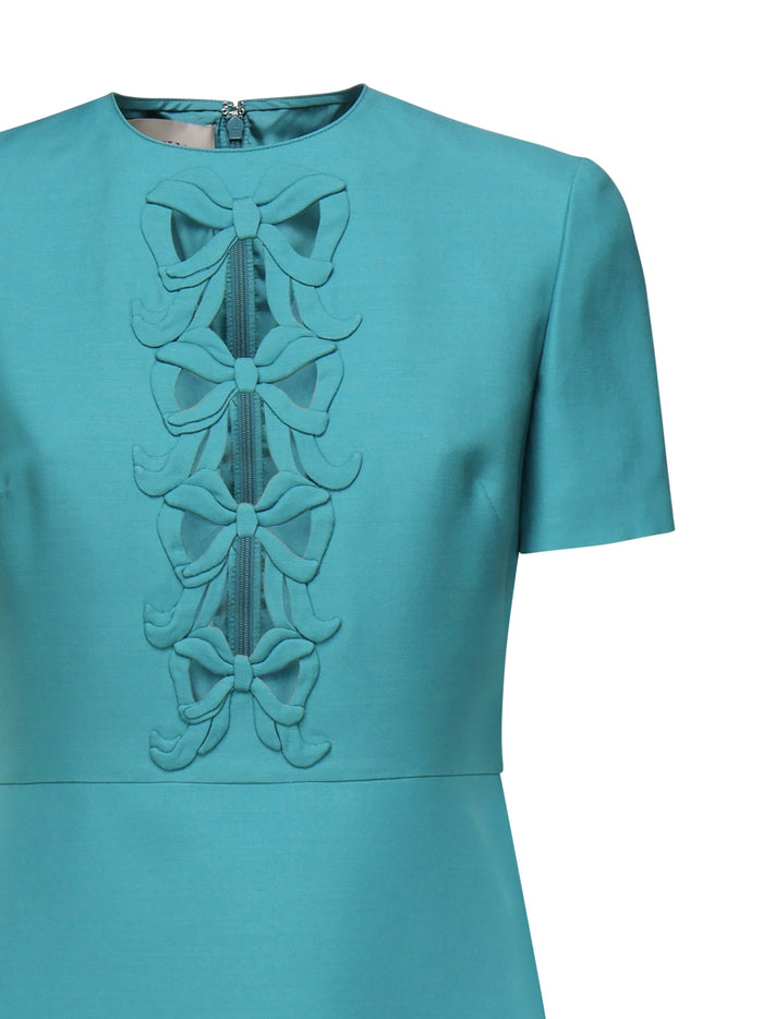 Valentino Garavani Dresses Celestial Blue Silk Virgin Wool
