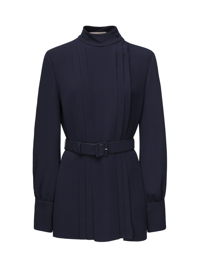 Valentino Garavani Shirts Blue Silk
