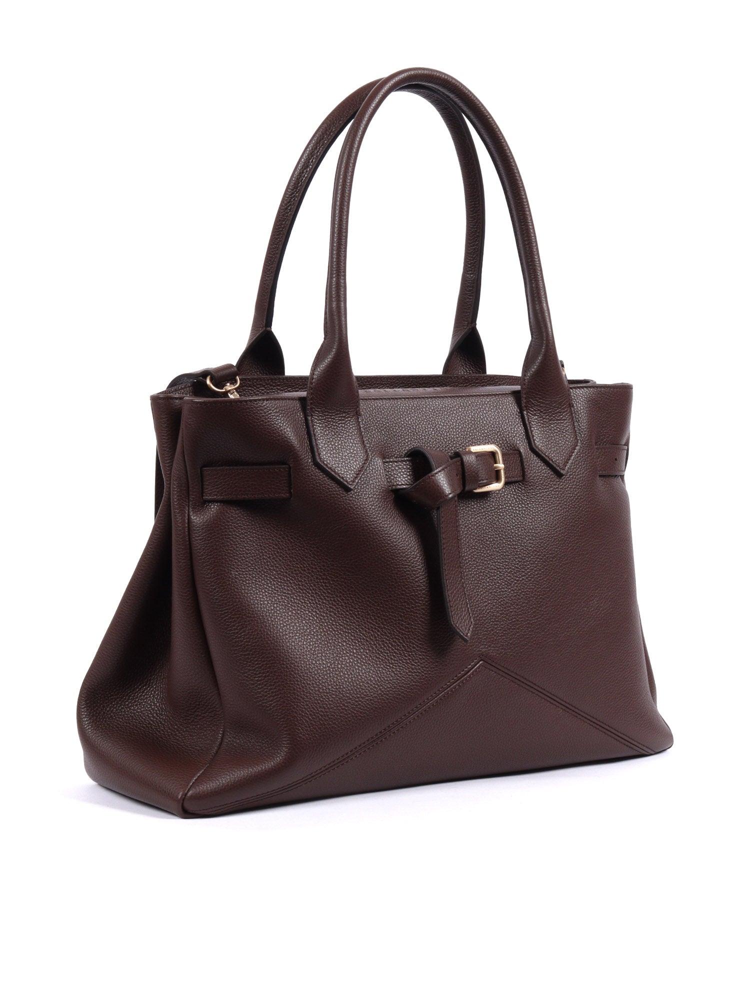 KATE BAG M Brown Calf Leather Small Grain