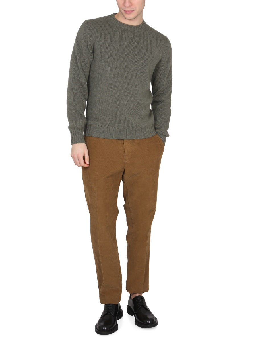 Choker Green Wool Angora Jumpers