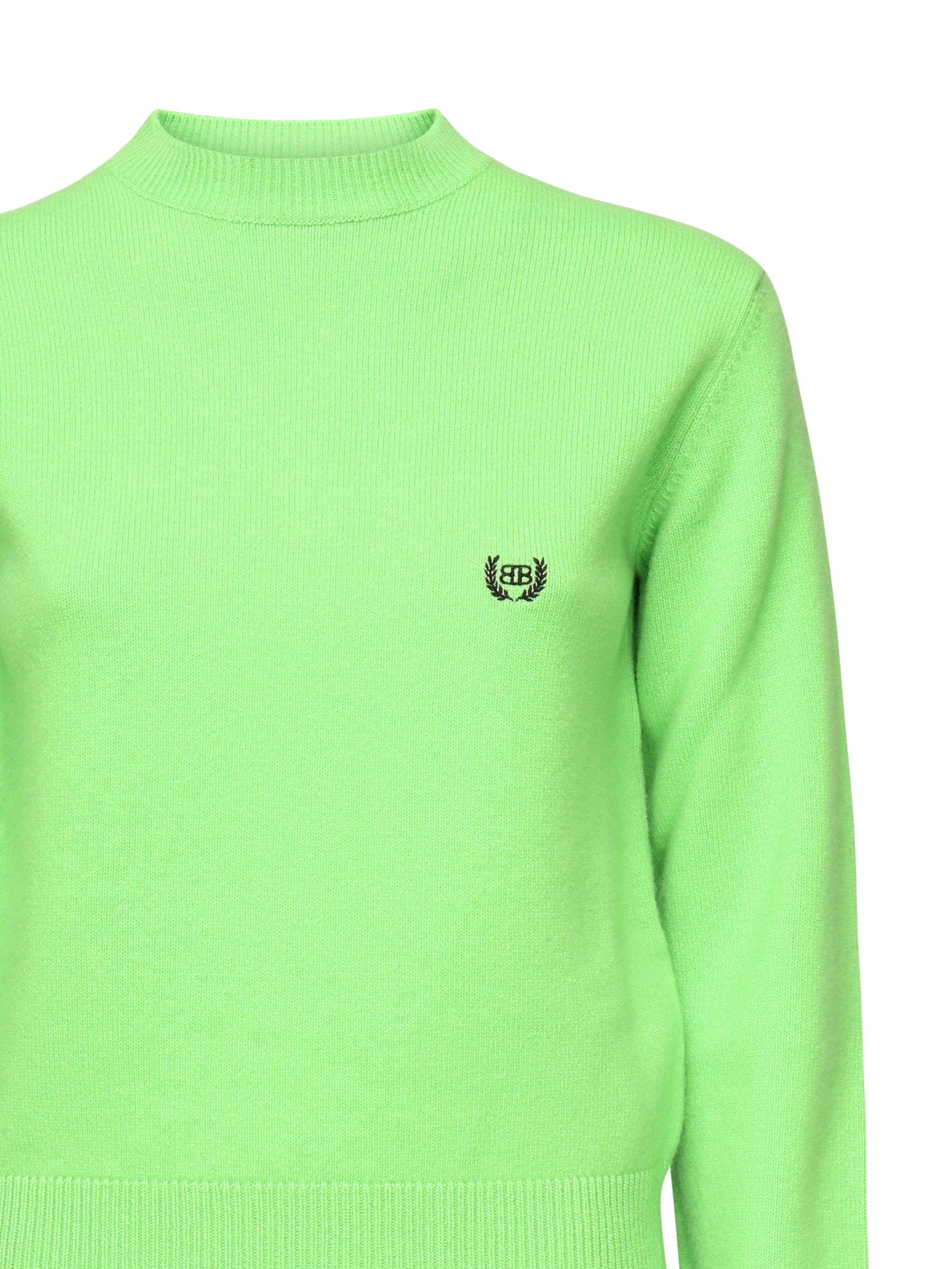 Balenciaga Sweaters Lime Wool