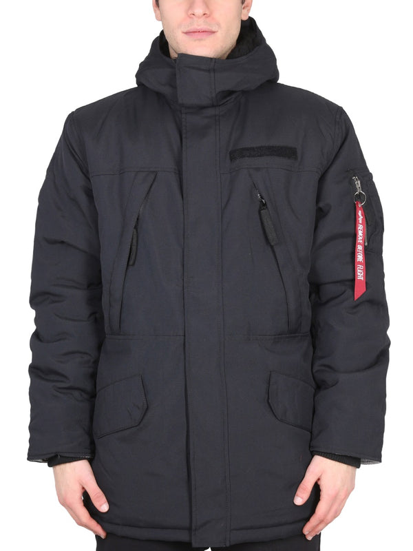 Expedition Parka Black Polyester Jacket