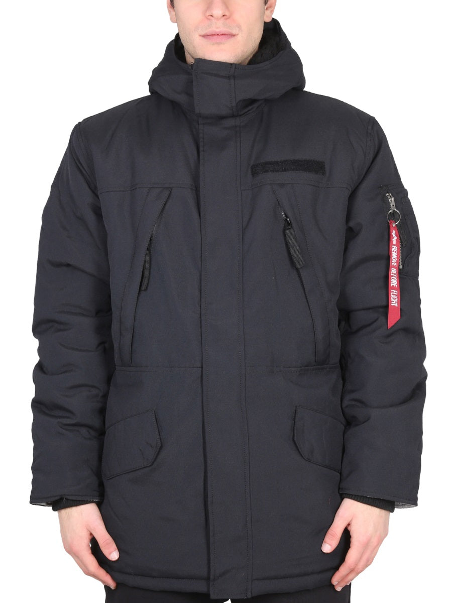 Expedition Parka Black Polyester Jacket
