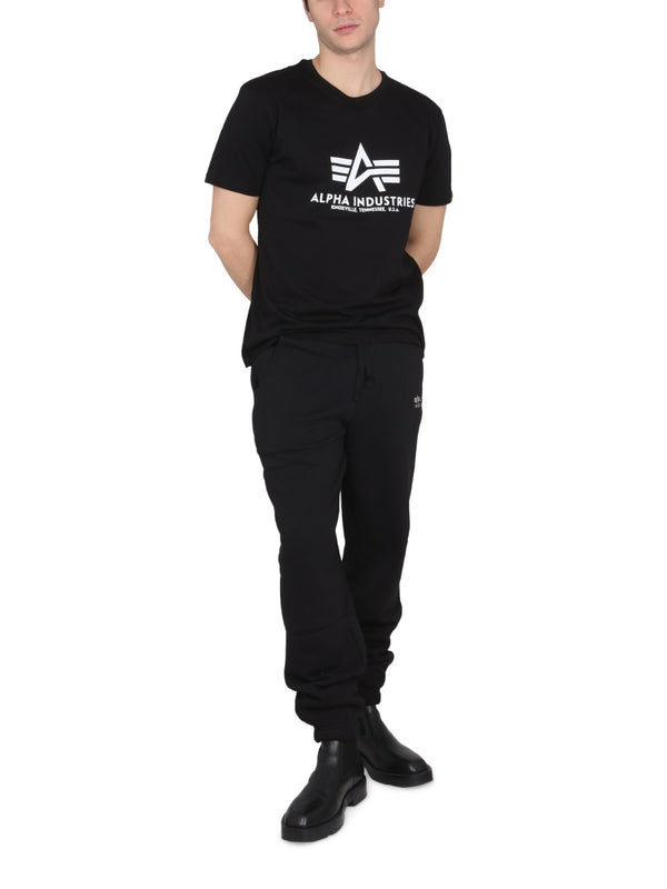 Pataloni With Logo Black Cotton Trousers