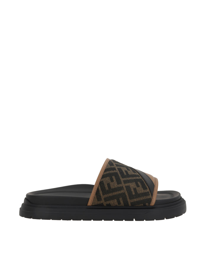 Fendi Sandals Brown Polyamide