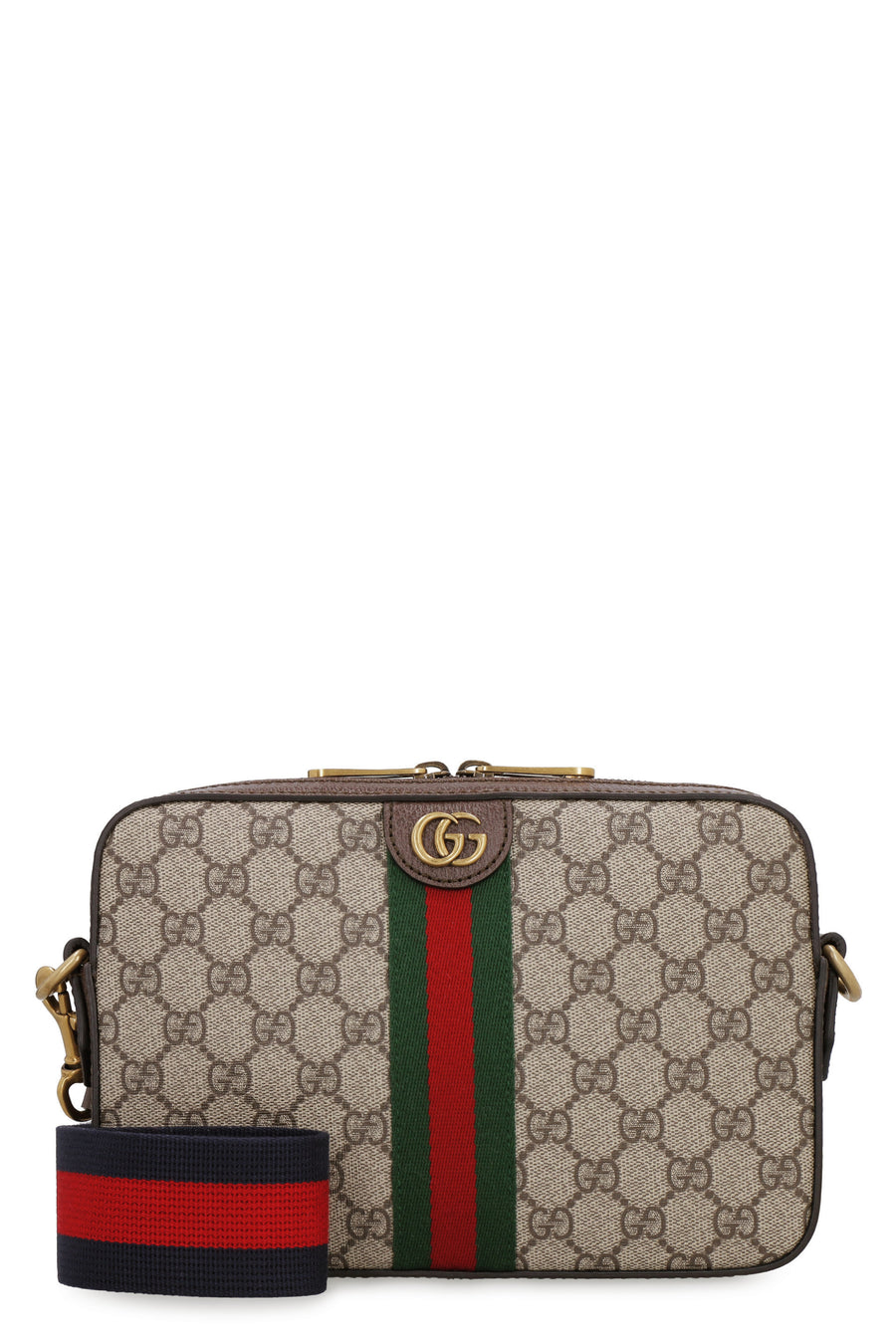 Ophidia Gg Supreme Shoulder Bag Beige Messenger