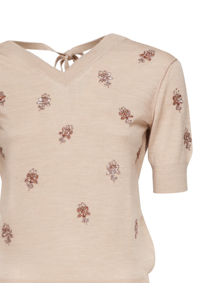 Fendi Sweaters Peach Pink Fleece Wool
