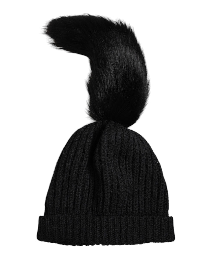Dolce & Gabbana HAT9802 45% Acrylic beanie in black