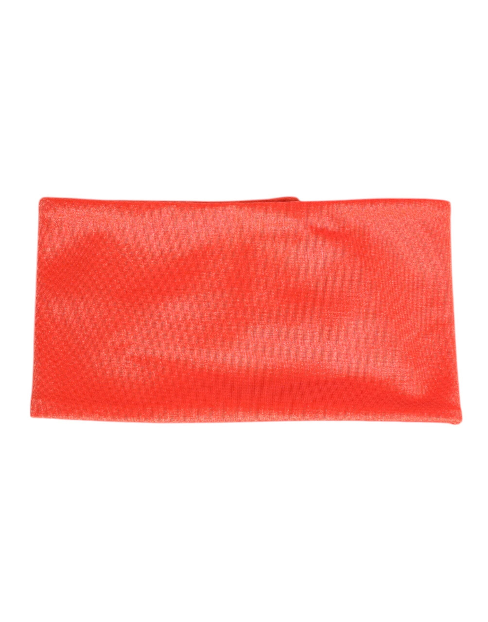 Dolce & Gabbana 80% Nylon scarf in orange — view 3
