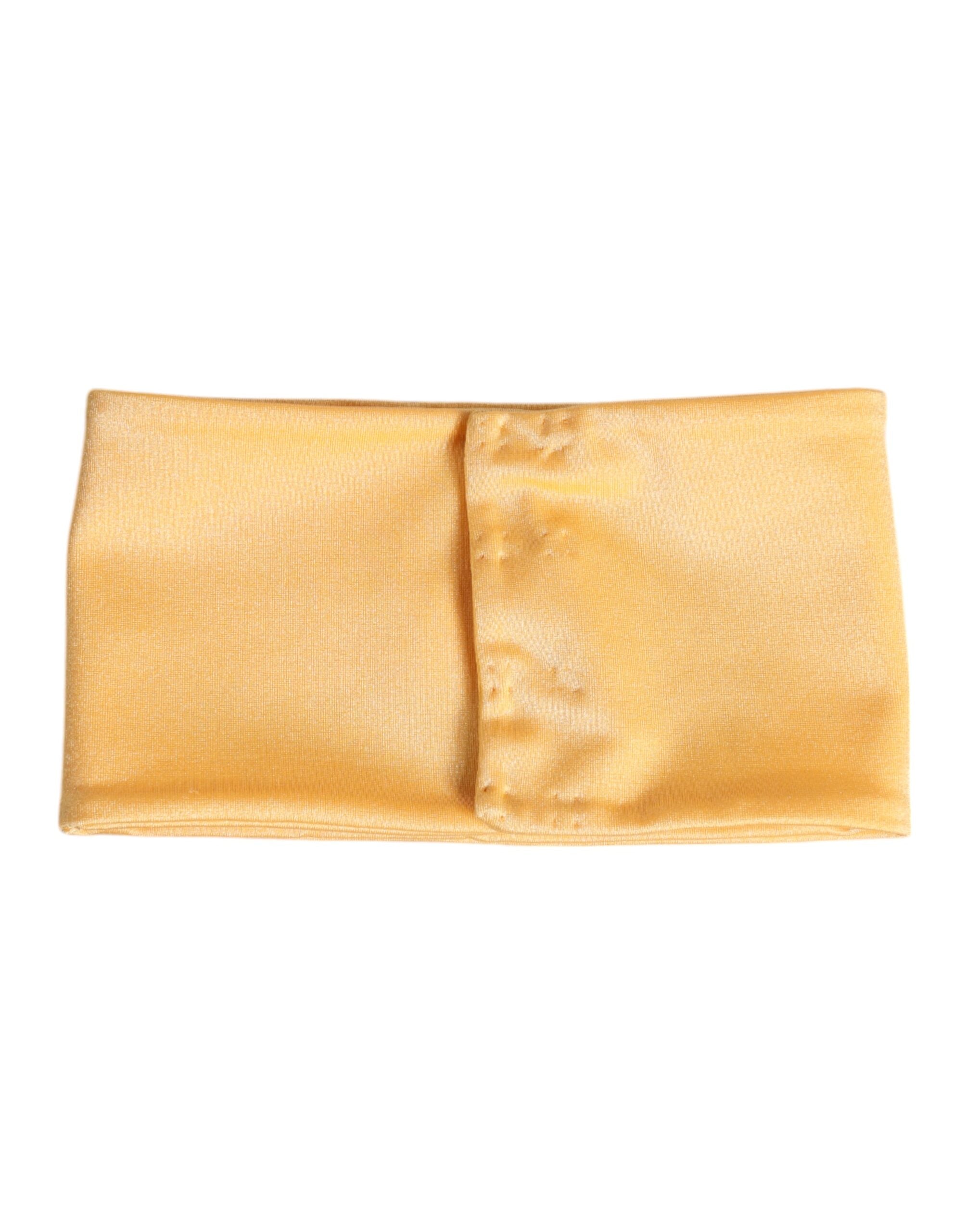 Dolce & Gabbana 80% Nylon 20% Elastane scarf in yellow