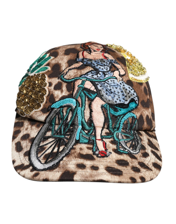 Dolce & Gabbana HAT9850 97% Cotton baseball cap in brown