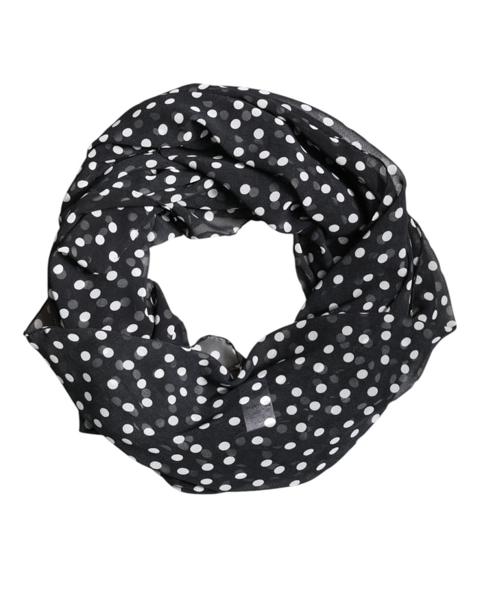 Dolce & Gabbana 100% Polyester scarf in black — view 2