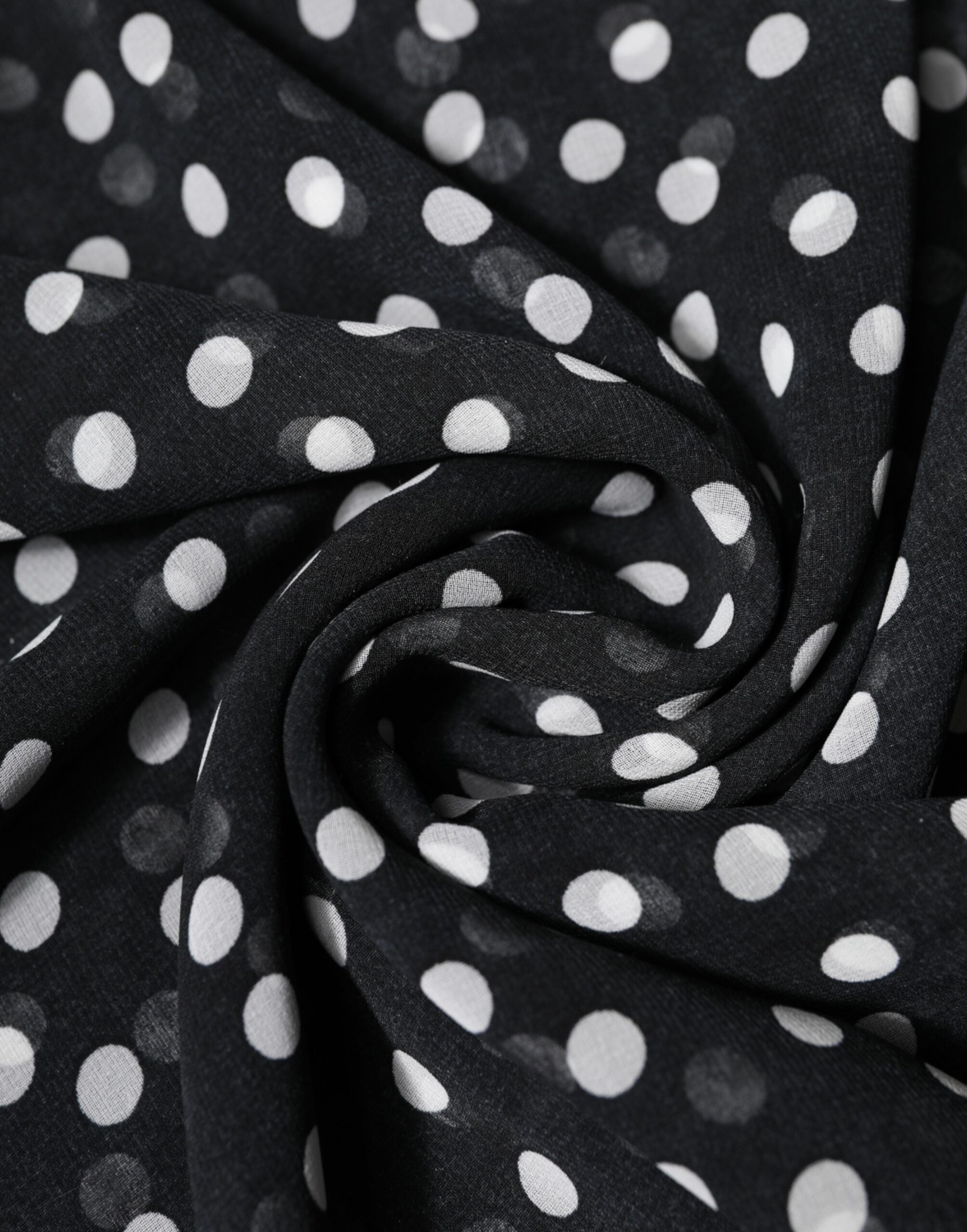 Dolce & Gabbana 100% Polyester scarf in black — view 4