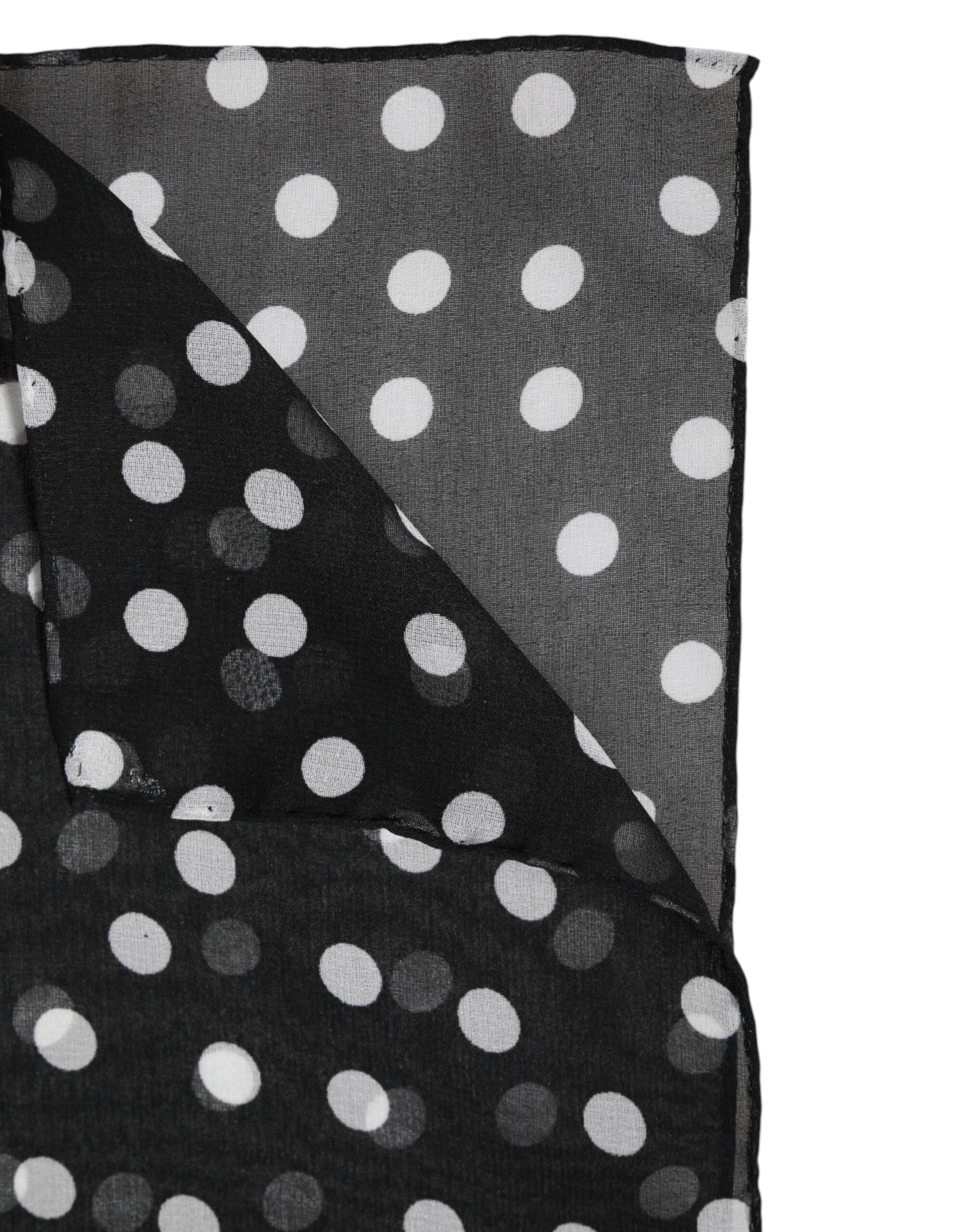 Dolce & Gabbana 100% Polyester scarf in black — view 6