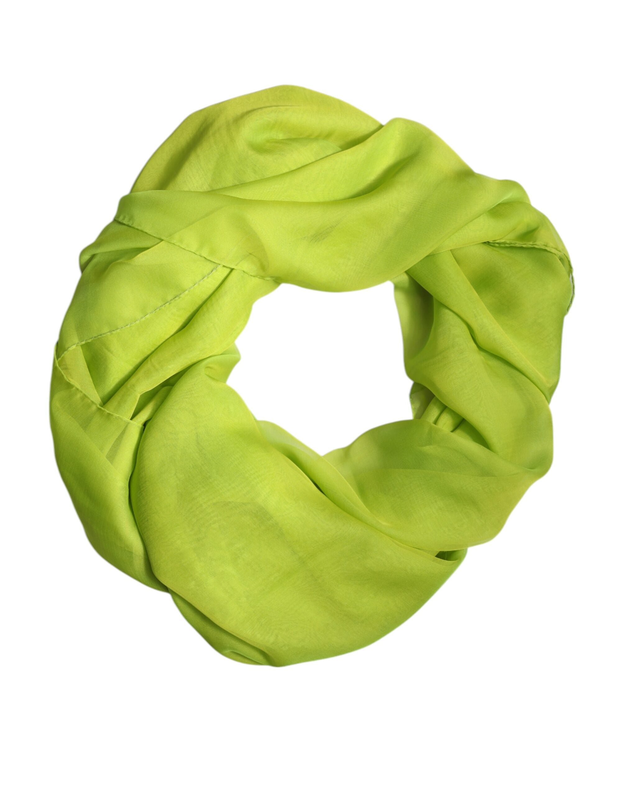 Dolce & Gabbana 100% Silk scarf in green