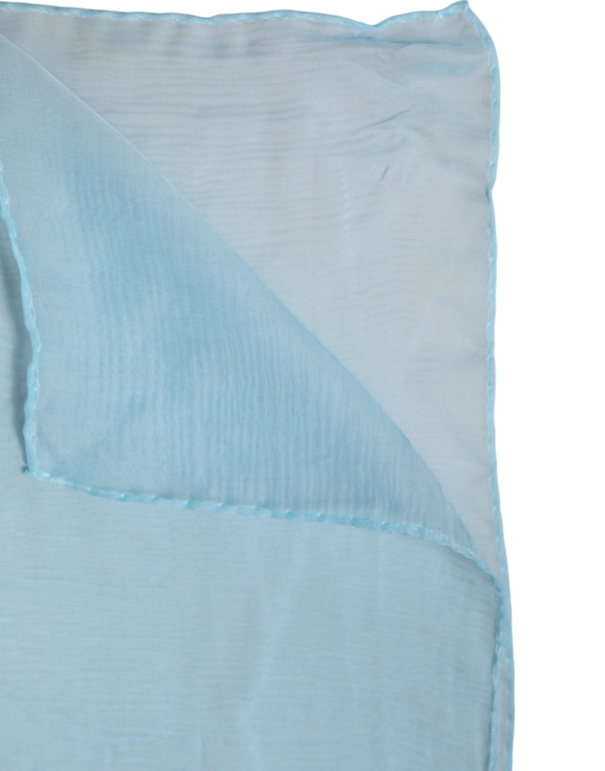 Dolce & Gabbana 100% Silk shawl in light blue — view 4
